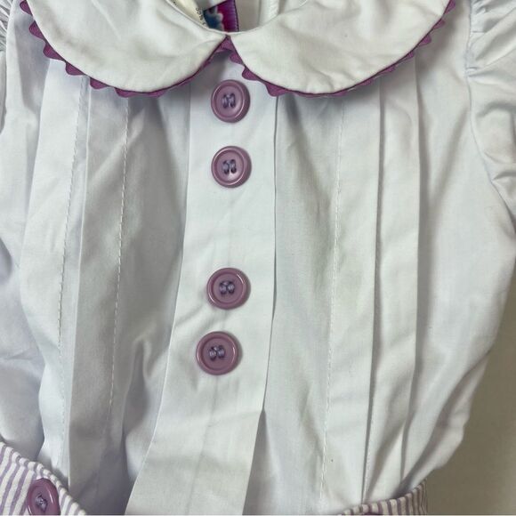 Posh Pickle Purple and White 2 piece searsucker Purple and white bubble set EUC. - Picture 4 of 9